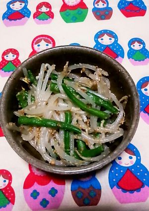 モヤシとインゲンの中華風胡麻和え-レシピのメイン写真
