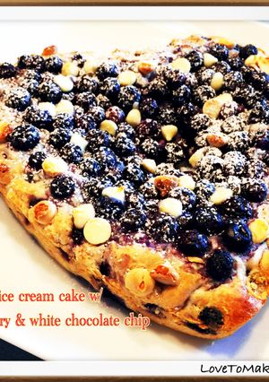 バニラアイスdeケーキ(バレンタイン用)-レシピのメイン写真