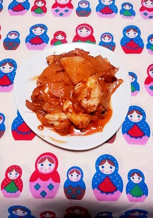 鶏肉と大根のキムチ炒め-レシピのメイン写真