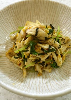 美人レシピ・鶏ささみのりたま和え-レシピのメイン写真