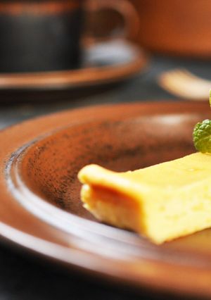混ぜて焼くだけ☆簡単安納芋のチーズケーキ-レシピのメイン写真