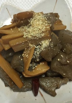 こんにゃくとメンマのピリ辛炒め-レシピのメイン写真
