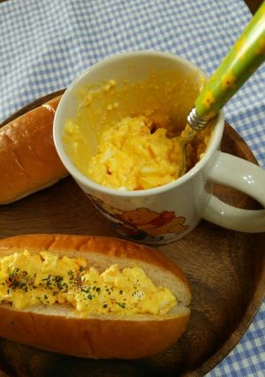 マグカップで～卵サンド＆タルタルソース♪-レシピのメイン写真
