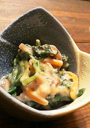 簡単!豆腐抜き片手鍋で、とろける白和え-レシピのメイン写真