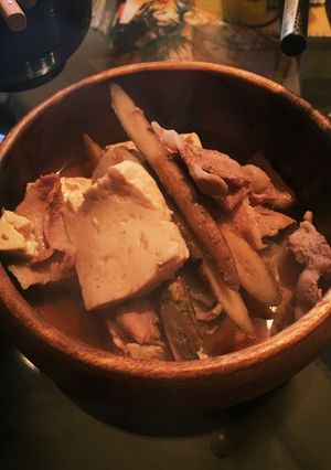 簡単すぎる☆角煮の残り汁で肉豆腐☆-レシピのメイン写真