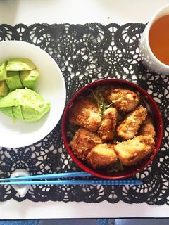鶏胸超柔らか!糖質制限!からあげ丼-レシピのメイン写真