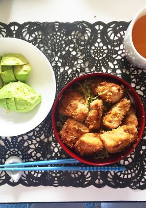 鶏胸超柔らか！糖質制限！からあげ丼-レシピのメイン写真