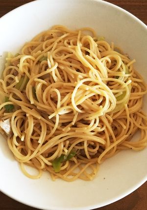 鶏肉とネギの簡単パスタ♩-レシピのメイン写真