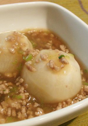 丸ごと！カブのそぼろあんかけ-レシピのメイン写真