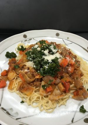 お野菜たっぷり具沢山ミートソース-レシピのメイン写真