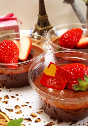 バレンタインに材料2つ♡チョコゼリー♪-レシピのメイン写真
