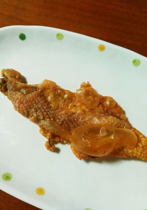 パリパリ　鶏皮　おつまみに-レシピのメイン写真