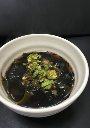 山菜食べよう！フキノトウで春の香りスープ-レシピのメイン写真