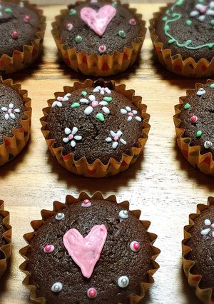 しっとり濃厚♡簡単チョコカップケーキ-レシピのメイン写真