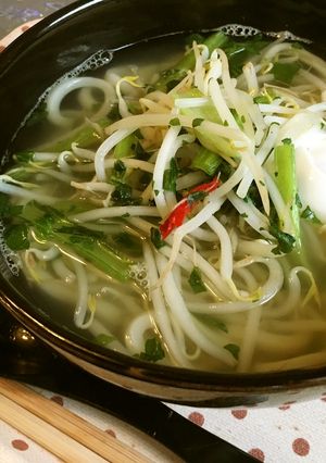 フォーのスープであっさりうどん-レシピのメイン写真