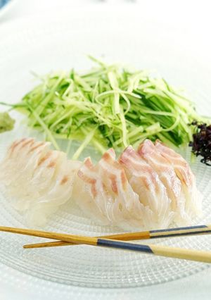 鯛の昆布じめ刺身-レシピのメイン写真