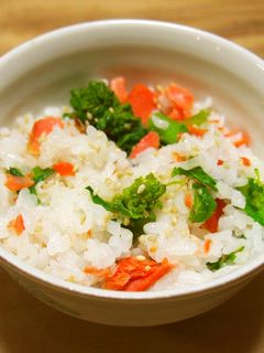 花菜と鮭の混ぜご飯-レシピのメイン写真