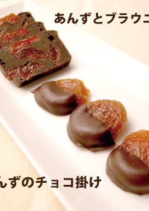 あんずのブラウニーとあんずのチョコ掛け-レシピのメイン写真