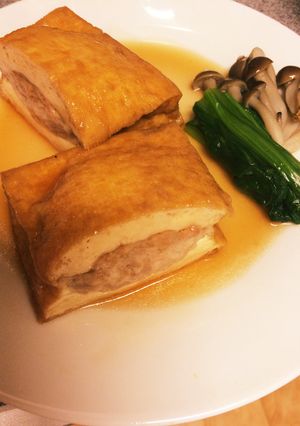 簡単*厚揚げの肉詰め-レシピのメイン写真