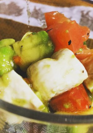 洋風?和風?塩漬け豆腐のアボトマサラダ!-レシピのメイン写真