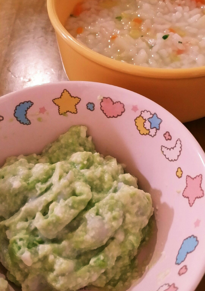 離乳食中期～☆枝豆と里芋の白和え♪-レシピのメイン写真