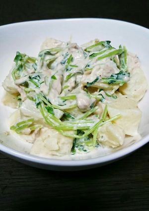 豆苗とツナのごろごろポテトサラダ-レシピのメイン写真