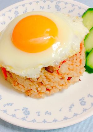 夏野菜で☆ガパオ風ヘルシーチャーハン-レシピのメイン写真