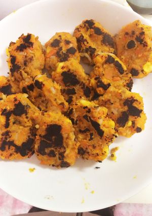 簡単かぼちゃハンバーグ-レシピのメイン写真