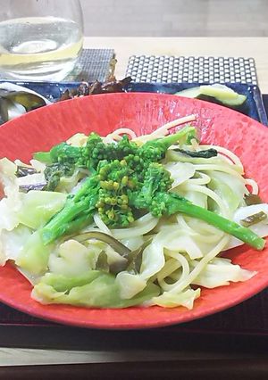 バーニャカウダ風味の春野菜のパスタ-レシピのメイン写真