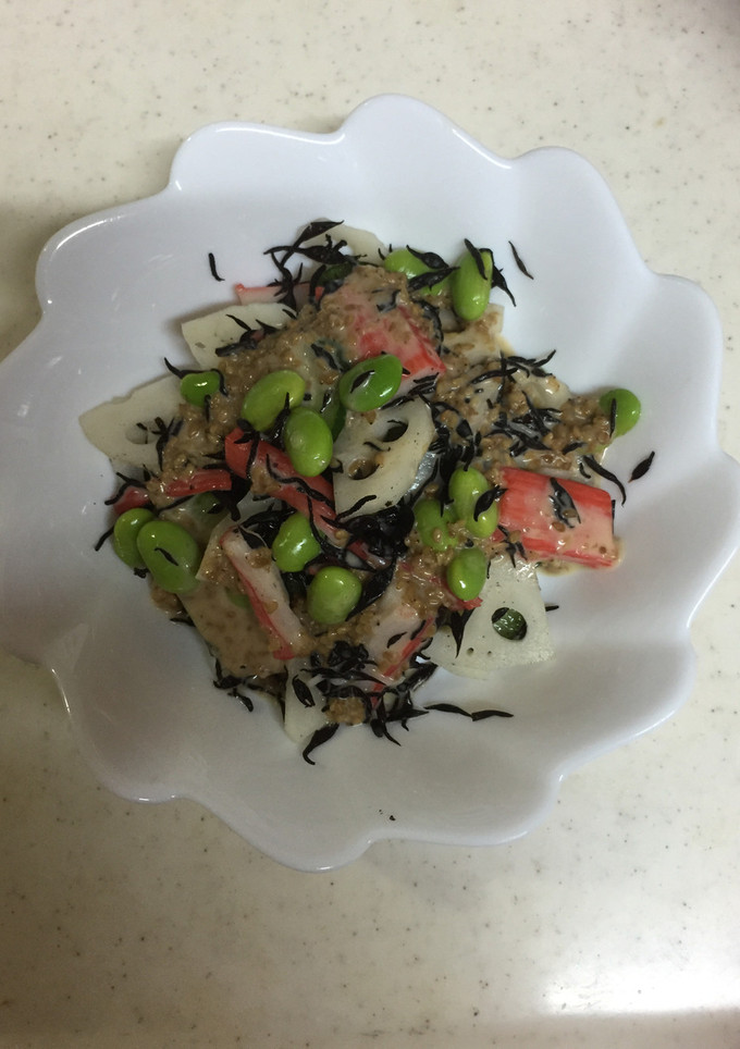 ひじきと蓮根と枝豆のサラダ-レシピのメイン写真