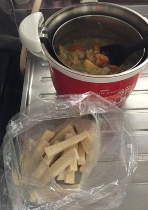 パン de 野菜スープ-レシピのメイン写真