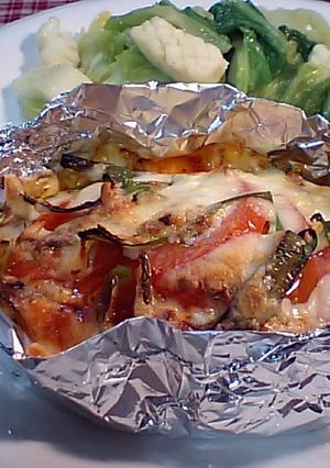 ピザソースで簡単豚ヒレ肉のホイル焼き♪-レシピのメイン写真