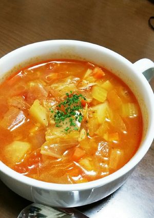 ツナ缶で!具だくさん☆ミネストローネ-レシピのメイン写真