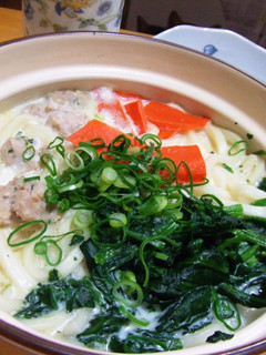 寒さに負けるな!ほっこり豆乳鍋焼きうどん-レシピのメイン写真