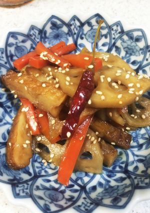 シャキッとれんこんのきんぴら-レシピのメイン写真