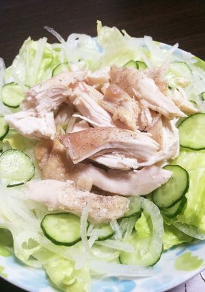 簡単！ボリューム満点！蒸し鶏サラダ☆-レシピのメイン写真