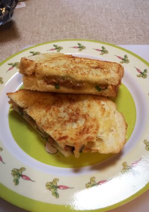 納豆チーズ ホットサンド-レシピのメイン写真