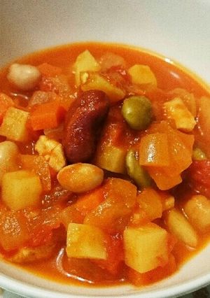 お豆と野菜のトマト煮-レシピのメイン写真