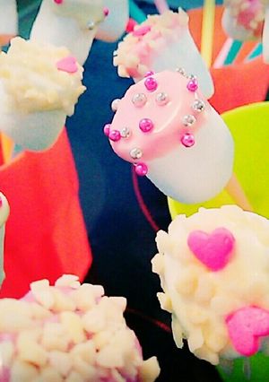 可愛い♡チョコマシュマロポップ-レシピのメイン写真