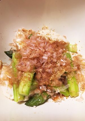 アスパラと豆腐の簡単副菜-レシピのメイン写真