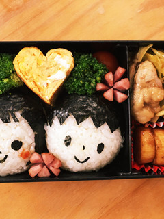 キャラ弁♡ 女の子と男の子♡-レシピのメイン写真