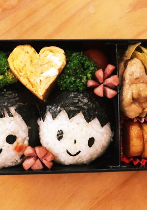 キャラ弁♡ 女の子と男の子♡-レシピのメイン写真