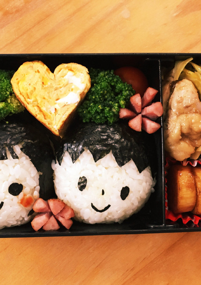 キャラ弁♡ 女の子と男の子♡-レシピのメイン写真