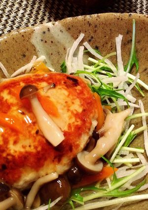 シャキっと✩れんこんハンバーグ-レシピのメイン写真
