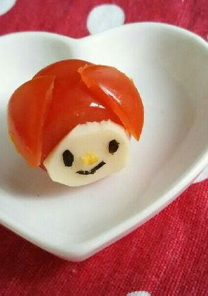 ミニトマトでキャラ弁おかず♡マイメロディ-レシピのメイン写真