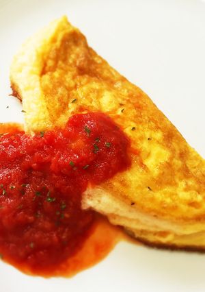 簡単ふあふあ♡モンサンミッシェルオムレツ-レシピのメイン写真