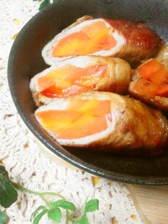 ✽美味しいよ~♪人参の豚肉巻き✽-レシピのメイン写真