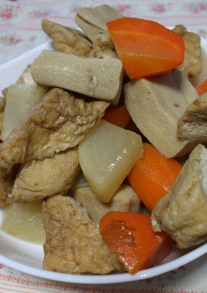 がんもと厚揚げと高野豆腐の煮物-レシピのメイン写真