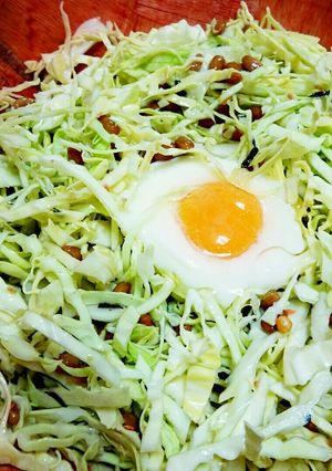 簡単★キャベツと納豆サラダ-レシピのメイン写真