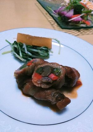 豚バラで☆甘辛～♪肉巻き-レシピのメイン写真